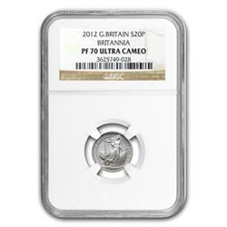 2012 1/10 oz Silver Britannia PF-70 UCAM NGC