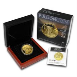 2012 Israel Menorah 1 oz .9999 Fine Gold Bullion Coin