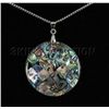 Image 1 : Natural 51.00ctw Mother Of Pearl Silver Pendant
