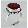 Image 1 : RUBY CORRUNDUM 29.70CTW STERLING SILVER RING