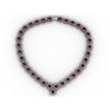 Image 1 : Garnet 53.85 ctw Diamond Necklace 14kt White Gold