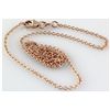 Image 2 : Pure Gold 16" 14k Rose Gold 1.7mm Oval Link Chain