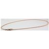 Image 3 : Pure Gold 16" 14k Rose Gold 1.7mm Oval Link Chain