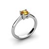 Image 1 : Citrine 0.40ctw Ring 14kt White Gold