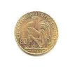 Image 1 : French 20 Franc Rooster Gold Coin, 1906-1914