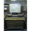 Image 1 : An Edwardian oak dressing chest.