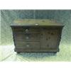 Image 1 : A Victorian pine Lincolnshire dresser with 3 drawers and single  cupboard to base, 48" wide
