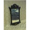 Image 1 : A Georgian mahogany pier glass with ho-ho bird carved fretwork frame  36" high.
