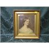 Image 1 : 19thC. School.  Head and shoulders study of a young girl, oil on  canvas, 12" x 10", gilt frame.