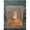 Image 1 : 19thC.. English School. Head and shoulders portrait of a Chelsea  Pensioner, wearing red dress coa