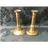 Image 1 : A pair of Victorian brass candlesticks. 7" high.
