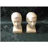 Image 1 : Two Bretby pottery busts of Geo. VI.