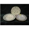 Image 1 : A Derby soup plate, Derby tea plate, c1840, both blue flower sprigged,  and 2 Hanley soup plate, r