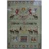 Image 1 : A gros-point needlework sampler depicting the Coronation of  Geo. VI and Elizabeth, May 12th 1937.