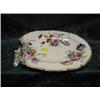 Image 1 : An ironstone china meatplate, polychrome decorated with stylised  birds amongst flowering foliage,