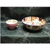 Image 1 : An Imari bowl, modern white glaze figural candlestick part tea  service, etc.