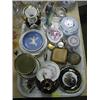 Image 1 : Ornamental china and pottery including a creamware moulded jug form  The Old White Bull, Sleaford,