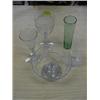 Image 1 : Five pieces of glassware: a tumbler etched and engraved with scenes  of Edinburgh, 'Edinburgh Inte