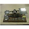 Image 1 : A Victorian brass letter balance by F Morden & Co, London, together  with a set of brass weights f