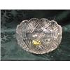 Image 1 : A good quality cut-glass fruitbowl, of circular shape, cut with  diamond panels and foliate sprays