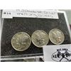 Image 1 : 3-Pack of Silver Mercury Dimes