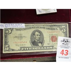 1963 $5 Red Seal Certificate