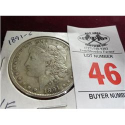 1891 Morgan Silver Dollar