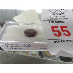 7.5 Ct. Natural Ruby
