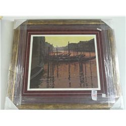 19 x 23 Silkscreen  Grand Canal  by Jeremy Barlow - Signed & Numbered in Pencil