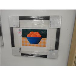 7 x 10 Offset Lithograph on Paper "Still Life with Oranges" by Joanne Netting - Hand Signed in Penci