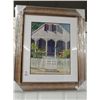 Image 1 : 20 x 15.5 Seriolithograph on Paper "Grapevine Cottage" by Shari Erickson - Signed Lower Left