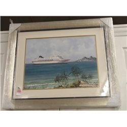 17.5 x 23.5 (approx.) Lithograph On Paper "Windward" by Richard Williams - Signed in Ink; Lower Righ