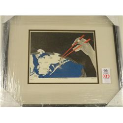 28.5 x 20.5 Lithograph "I'll Take Manhattan" by Bernard Zalon - Signed Lower Right Corner