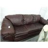 Image 1 : Leather Sofa, Chairs (2), & Ottomans (2) Set