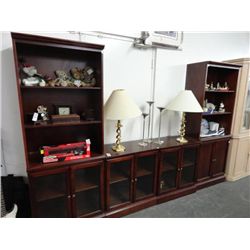 Mahogany 4 Piece Wall Unit