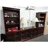 Image 1 : Mahogany 4 Piece Wall Unit