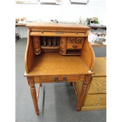 Oak Rolltop Desk