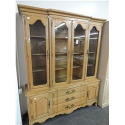 Light Oak China Hutch