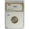Image 1 : 1883 NO CENTS V NICKEL PCI MS-66 GEM RAINBOW COLORS