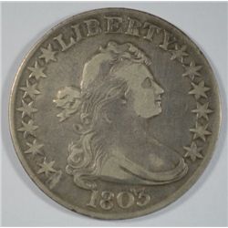 1803 BUST HALF DOLLAR LARGE 3 VARIETY WELL STRUCK & ORIGINAL VF/XF