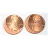 Image 1 : 2 ERROR LINCOLNS STRUCK OFF CENTER WITH FULL DATES 1999, & 2001