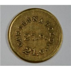 RARE BECHTLER $1 GOLD 1830'S AU DETAILS EDGE SMOOTHED