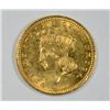 Image 1 : 1857 $1 GOLD TYPE 3 VERY CLOSE TO BU