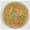 Image 1 : 1853 $2.5 GOLD VF/XF