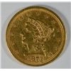 Image 1 : 1873 OPEN 3 $2.5 GOLD LIBERTY XF RIM NICK
