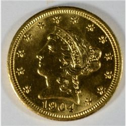 1904 $2.5O GOLD LIBERTY MS-64