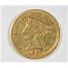 Image 1 : 1853 $2.50 GOLD LIBERTY NICE CIRC FINE/VF NO DAMAGE