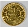 Image 2 : 1851 TYPE 1 $1 GOLD BU CLEANED