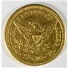 Image 2 : 1853 $2.50 GOLD LIBERTY XF SLIGHT RIM NICKS