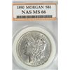 Image 1 : 1890 MORGAN DOLLAR NAS MS-66